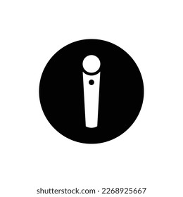 Microphone icon on background for graphic and web design. Creative illustration concept symbol for web or mobile app