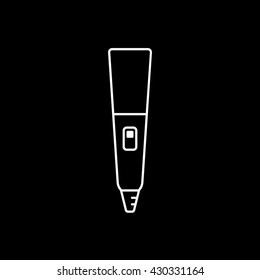Microphone Icon On Black Background
