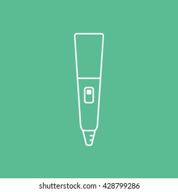 Microphone Icon On Green Background