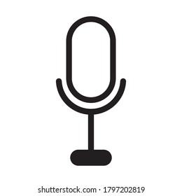  microphone icon on white background