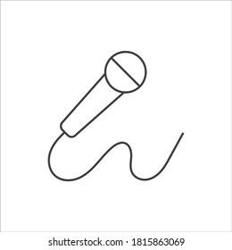microphone icon on white background. EPS10 vector