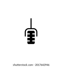Microphone icon on white background. Perfect use for web, pattern, design, icon, ui, ux, etc.