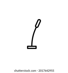 Microphone icon on white background. Perfect use for web, pattern, design, icon, ui, ux, etc.