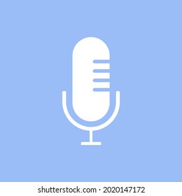 microphone icon on a white background, vector illustration