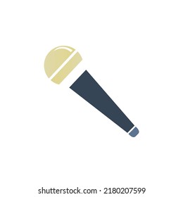 microphone icon on a white background, vector illustration