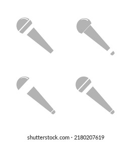microphone icon on a white background, vector illustration