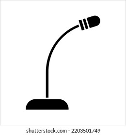microphone icon on white background