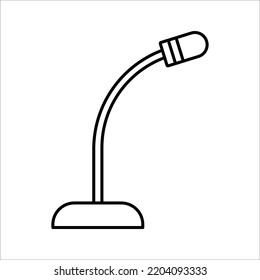 microphone icon on white background