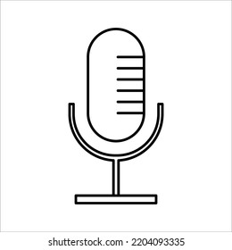 microphone icon on white background