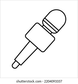 microphone icon on white background