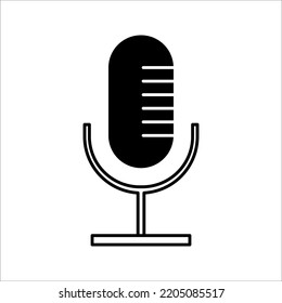 microphone icon on white background