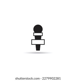 microphone icon on white background