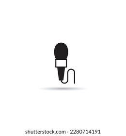 microphone icon on white background