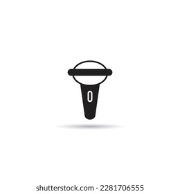 icono de micrófono en fondo blanco