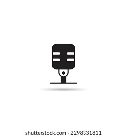 microphone icon on white background