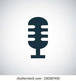 microphone icon on white background