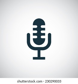 microphone icon on white background 