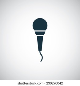 microphone icon on white background 