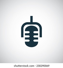 microphone icon on white background 