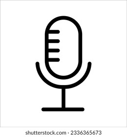 microphone icon on white background