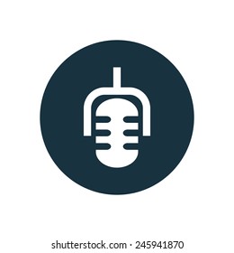 microphone icon on white background 