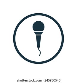microphone icon on white background 