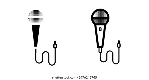 microphone icon on white background
