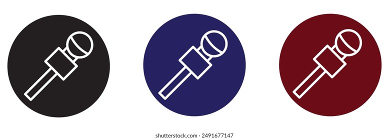 microphone icon on a white background