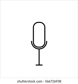microphone icon on white background