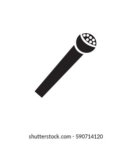 microphone icon on the white background