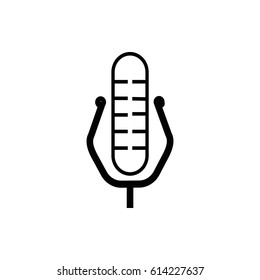 microphone icon on the white background