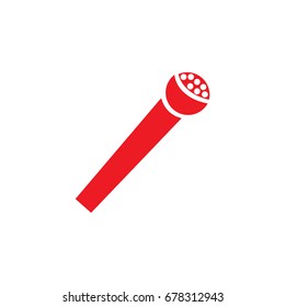 microphone icon on white background