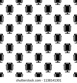 microphone icon in Pattern style on white background