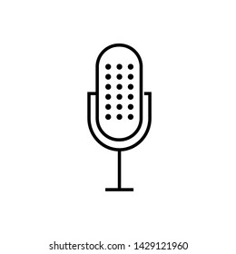 Microphone Icon. Record, Sound, Voice or Podcast Illustration As A Simple Vector Sign & Trendy Symbol for Design and Websites, Presentation or Mobile Application. Microphone Icon. Record, Sound, Voice or Podcast Illustration As A Simple Vector Sign & Trendy Symbol for Design and Websites, Presentation or Mobile Application.