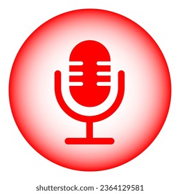 Mikrofon-Symbol. Symbol aufzeichnen Stimmzeichen