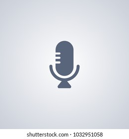 Microphone icon, Record icon, vector best flat icon on white background , EPS 10