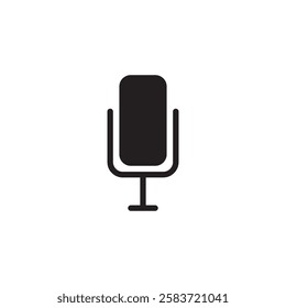 Microphone icon, recorder sign trendy style illustration for web and app..eps
