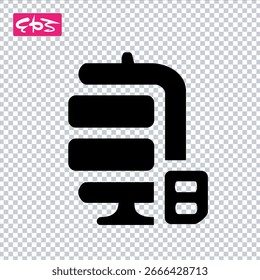 Icono del micrófono, ícono del micrófono, ícono de grabación, archivo de ilustración del ícono del Vector del formato EPS