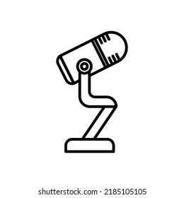 Microphone icon. Icon related to electronic, technology. line icon style. Simple design editable