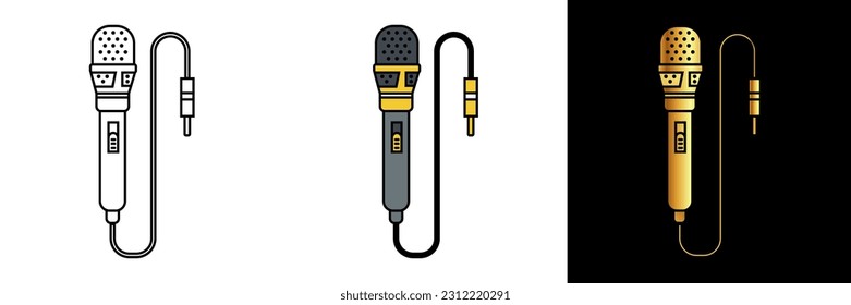 Mikrofon-Symbol, das die Kraft der Stimme und Harmonie in der Kommunikation und Ausdruck.