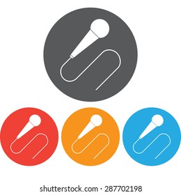 Microphone icon set