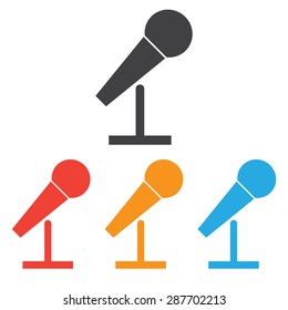 Microphone icon set