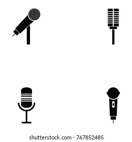 microphone icon set