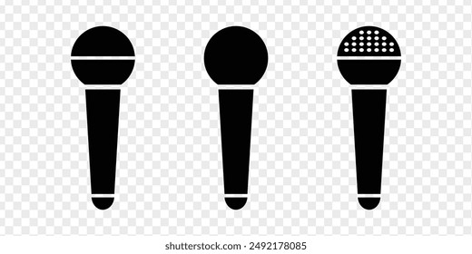 Microphone icon .Set of isolated microphone icon vector illustration template graphic logo design. bundle collection of various podcast sign or symbol. Microphone.