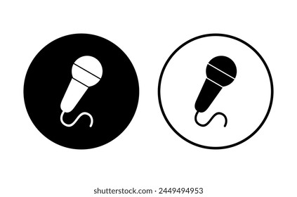 Conjunto de iconos de micrófono. Vector de iconos de karaoke
