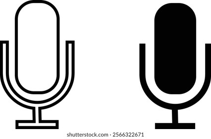 Microphone icon set. Loudspeaker vector sign. Shout announce isolated on transparent background. Loud speaker public announcement vector collection representing sound, audio, and music.