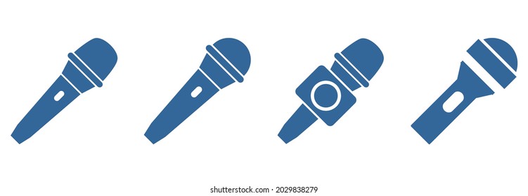 microphone icon set vectorv sign symbol