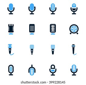 Microphone icon set for web sites and user interface