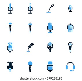Microphone icon set for web sites and user interface