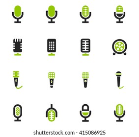 Microphone icon set for web sites and user interface